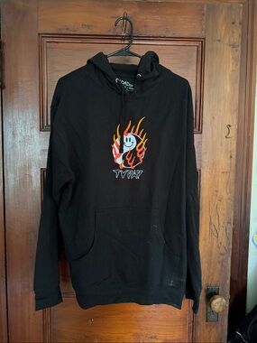 TV DAD flame yin yang hoodie